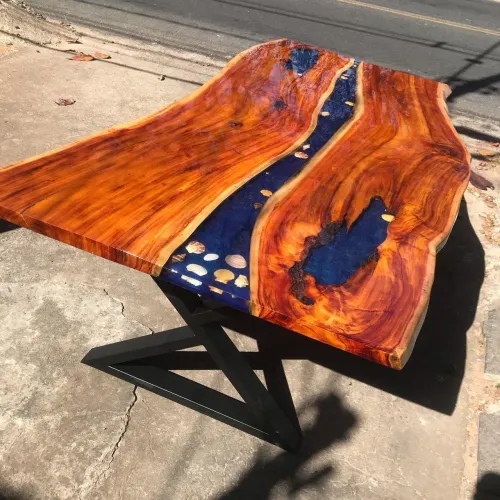 Mesa de Jantar Rústica 8 lugares (rivertable)