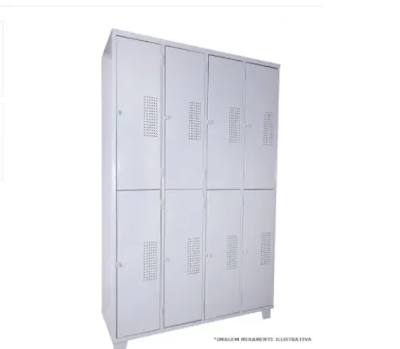 roupeiro de aço com 8 portas grande para vestiario