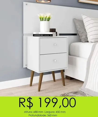 Mesa de cabeceira para quarto