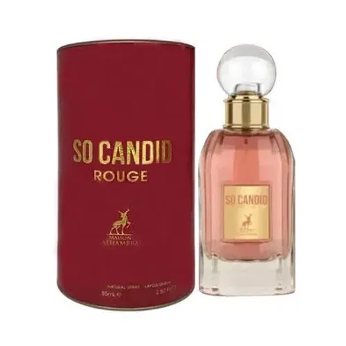 Perfume Feminino Árabe So Candid Rouge  100ML Maison Alhambra Original Lacrado