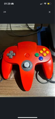 Controle para N64 Original - Vermelho