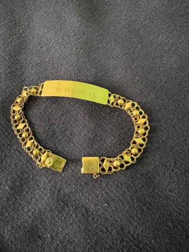 Pulseira de ouro 18k lindíssima