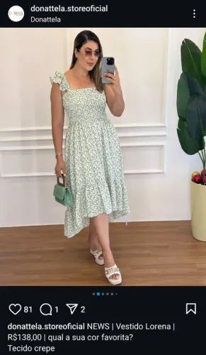 Belíssimo vestido Donattela