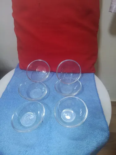 Conjunto de 6 coupelles de cristal