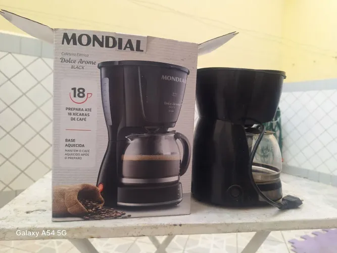 Cafeteira Elétrica Mondial Dolce Arome Black 18 Xícaras