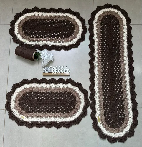 Jogo de passadeira/cozinha em crochê