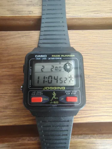Relógio Casio J-50 Vintage Raro Funcionando 