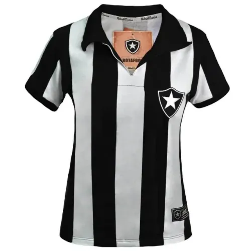 Camisa retrô Feminina Botafogo 1962 - Preto