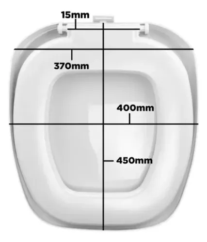 Assento Sanitário Quadrado Almofadado Primafer Atlas Branco