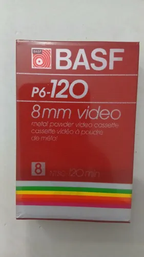 Fita de vídeo basf p6-120 8mm lacrada