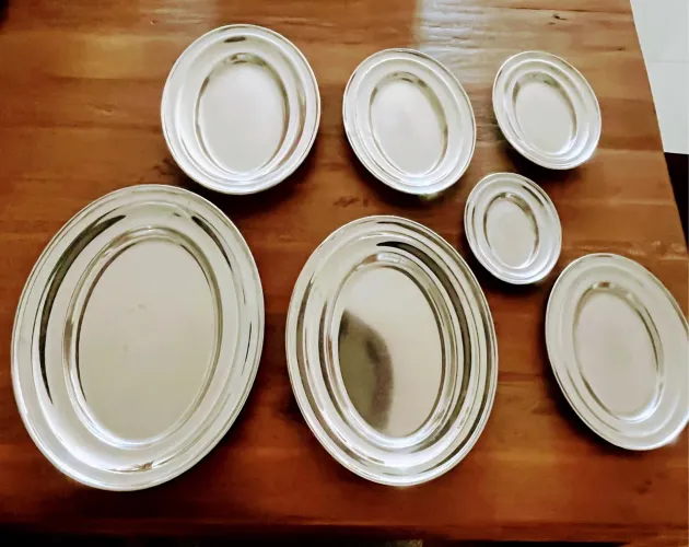 Conjunto de Travessas Ovais de Inox Tramontina