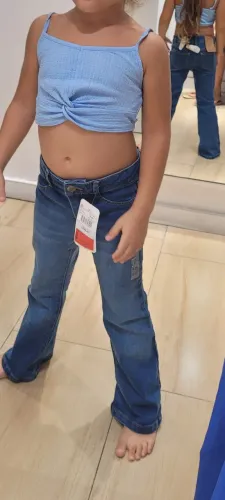 Calça jeans infantil com stretch 5-6 anos da marca europeia LC Waikiki 