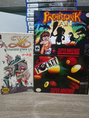 Lote de jogos Super Nintendo (SNES) - 3 jogos