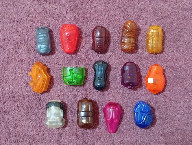 Rock Animal Cristal Transparentes - Revista Recreio Segunda Geração - 14 bonecos 