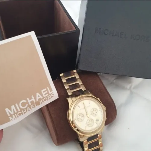 Para vender HOJE!! Relogio feminino Michael Kors croco lindo