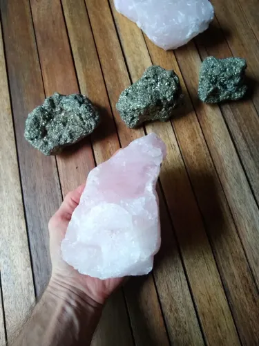 Quartzo Rosa Grande 1kg