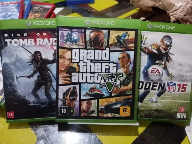  leia a descrição Lote xbox one gta tomb raider madden