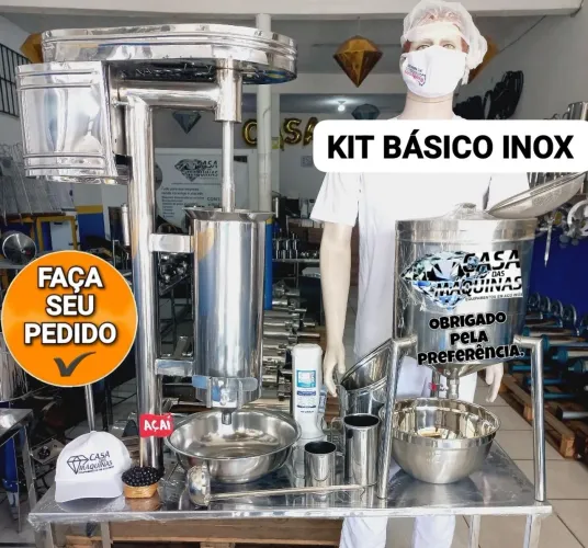 Kit Básico Inox para Açaí - Equipamento Comercial