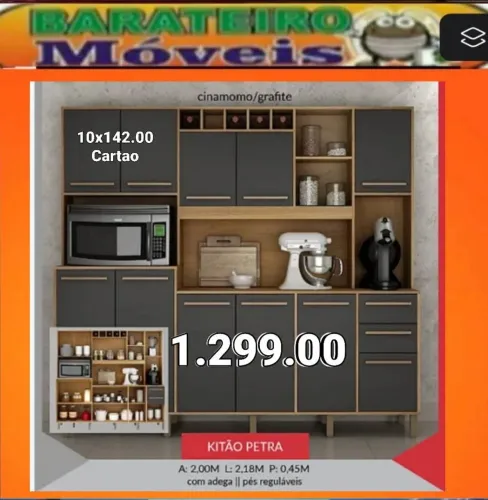 Kit de cozinha petra entrega e monta 