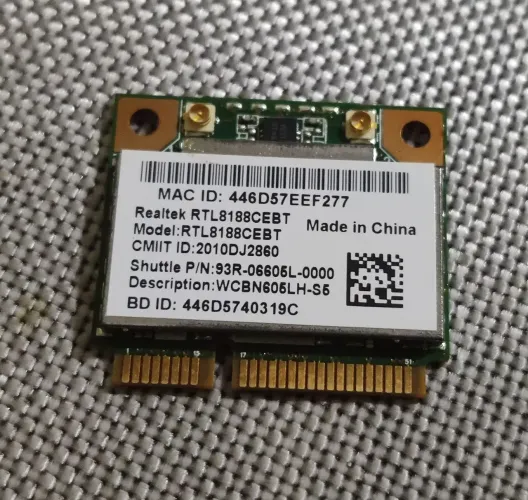 Adaptador placa de rede wi-fi notebook Realtek