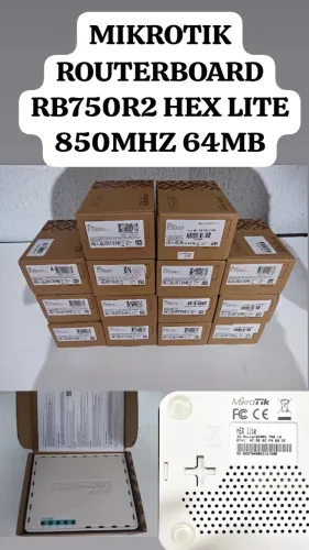 ROTEADOR MIKROTIK ROUTERBOARD HEX LITE RB750R2 5 PORTAS FAST ETHERNET 10/100MBPS CPU 850 M