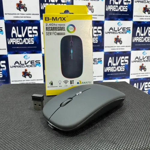 Mouse Sem Fio Bluetooth Recarregável