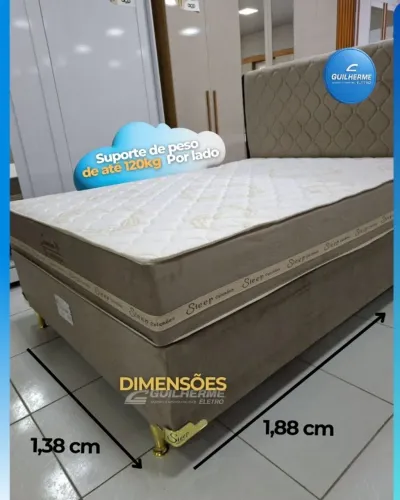 Cama Casal Molas ensacadas Temos Estoque lacrado de Fábrica
