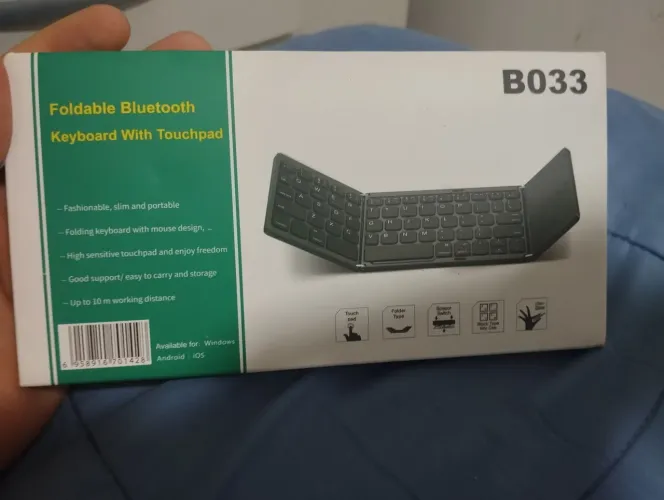 Mini teclado e mouse sem fio