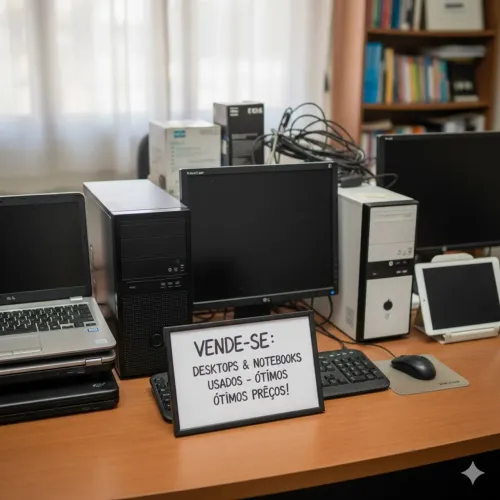 Notebooks e desktops usados