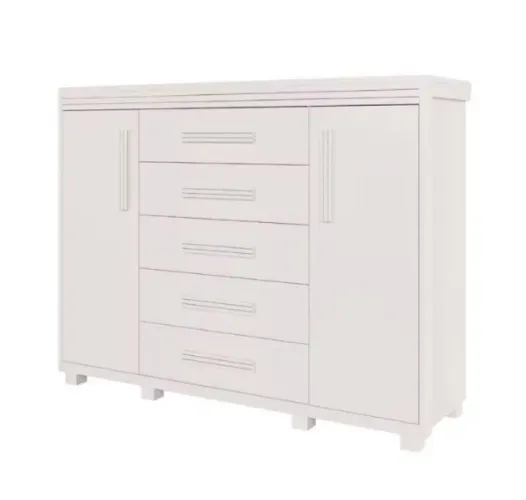 Cômoda branca 100% MDF