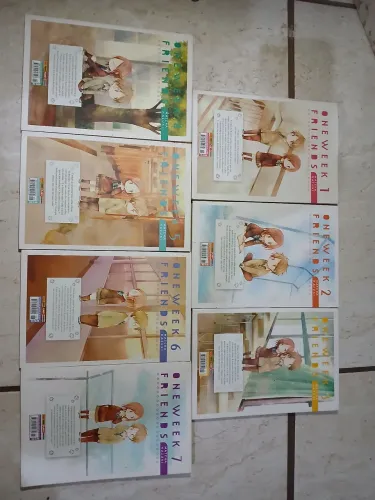 Coleção completa de One Week Friends (vols. 1 a 7) de Matcha Hazuki - Em bom estado!
