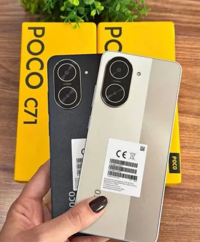 Smartphone Novo com Garantia - Poco C71 últimas unidades 128Gb/4Ram - Preto - Dourado 