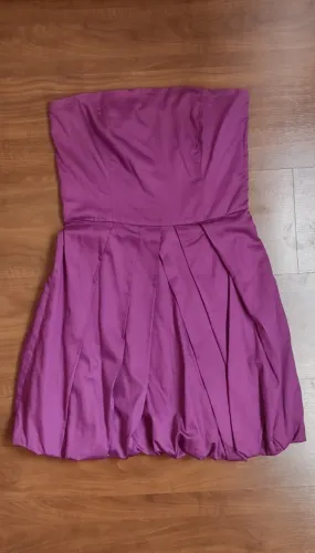 Vestido Tomara Que Caia Saia Balonê Magenta/fúcsia - Xsite
