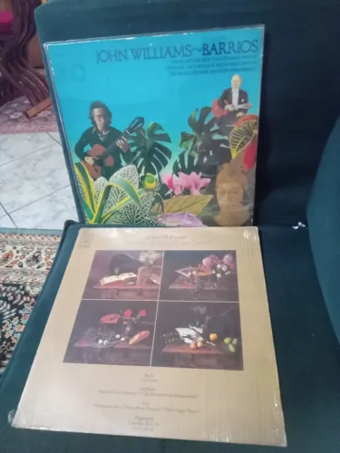 LPs discos vinil importados John Williams Barrios e Virtuoso Variations violão clássico