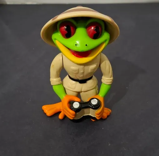 Boneco safári Rainforest Cafe Cha Tree Frog original Landry's