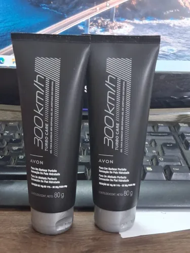 Gel para barbear sem espuma Avon 300 Km/h turbo care 80g novo por R$ 15,00 cada