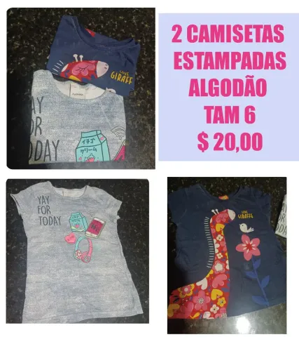 Camisetas Estampadas , short djeans , biquini infantil