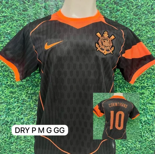 Nova camisa Corinthians preto laranja 2025