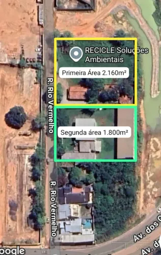 VENDE-SE DUAS ÁREAS URBANAS, LOCALIZADAS NO LOTEAMENTO RESIDENCIAL BEIRA RIO NA CIDADE DE 