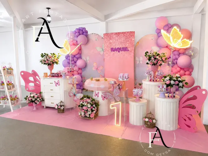 Decoração festa infantil/ festa jardim 1 ano