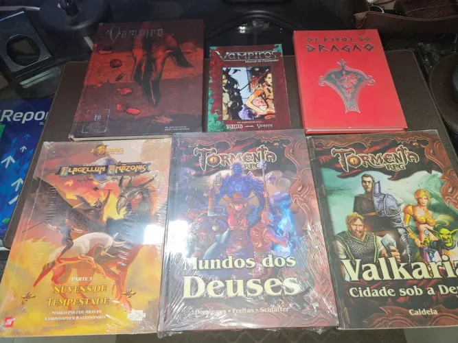 Livros de RPG Vampiro A Máscara , Tormenta, Bandeira da Arara e do Elefante