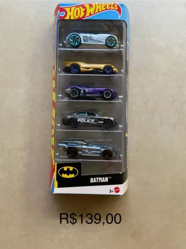 Pack 5 Hot Wheels Batman