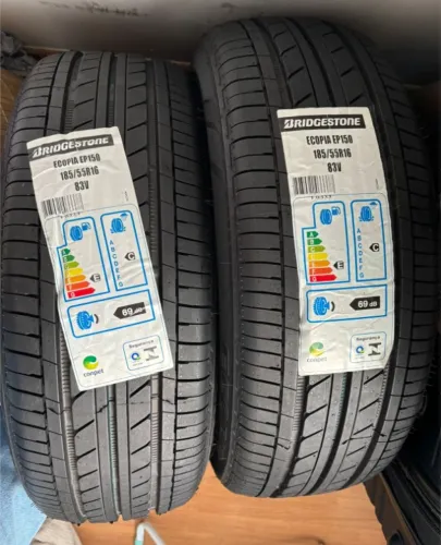 2 PNEUS NOVOS 185/55R16 EP150 ECOPIA BRIDGESTONE