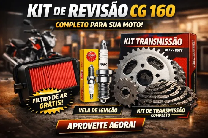 Kit revisão cg 160 pronta entrega