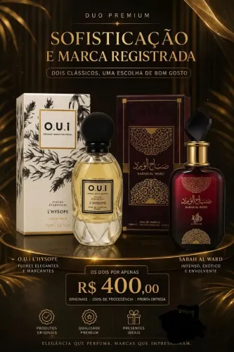 2 PERFUMES PELO PREÇO DE 1