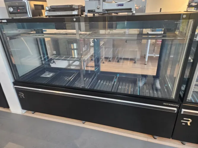 balcão vitrine para carnes 2 metros gancheira dupla