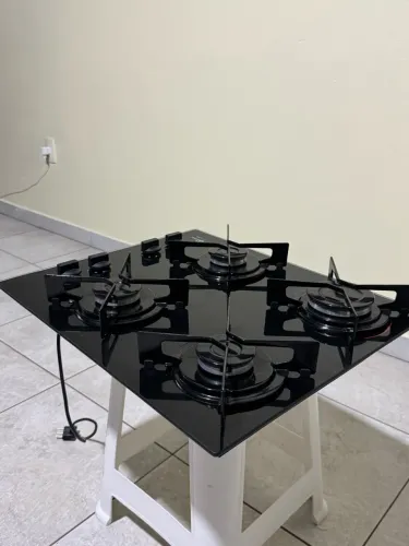 ? Cooktop Fischer 4 Bocas - Preto | Estado de Novo!