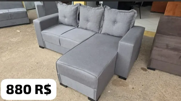 SOFÁS 2 LUGARES COM CHAISE NOVOS