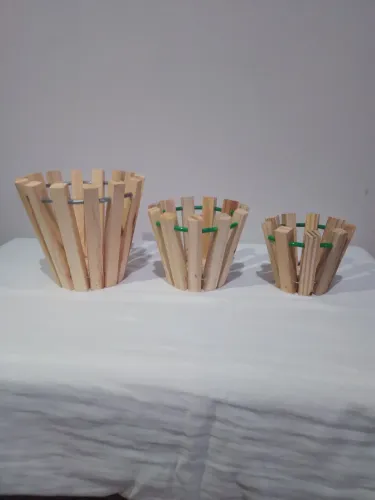 Vaso de madeira para plantas 50 vasos 600.00