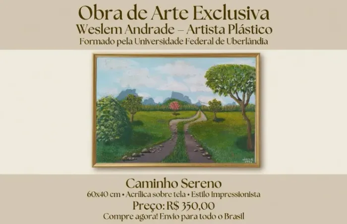 Pintura acrílica de artista profissional - Estilo impressionista